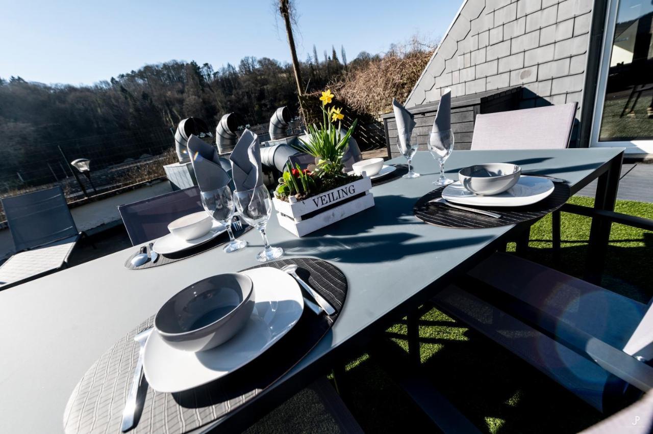 Les 3 Chapeaux Dinant 6P Les Canotiers 4P Avec Terrasse Le Melon 2P Sans Terrasse Exterior foto