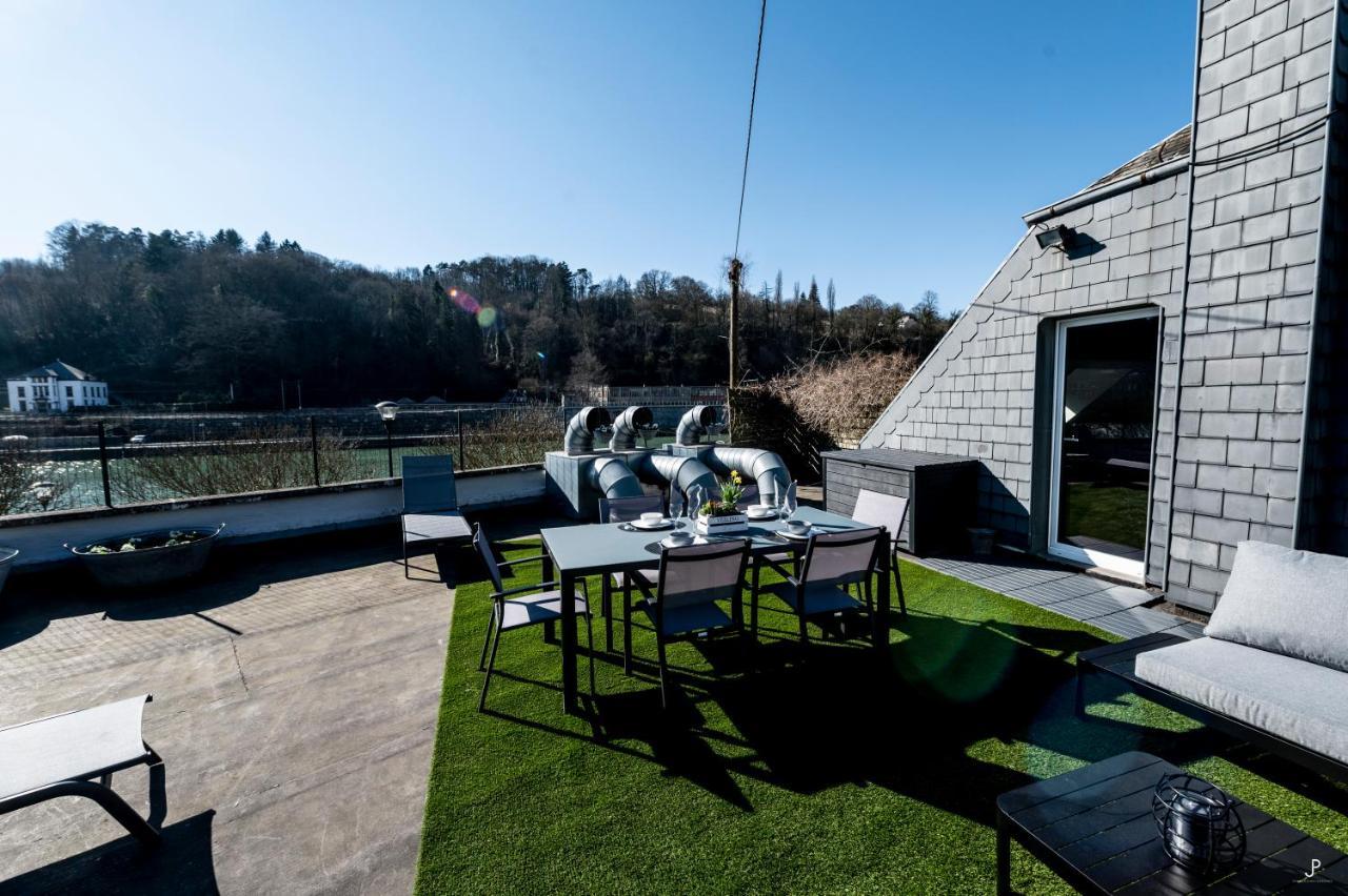 Les 3 Chapeaux Dinant 6P Les Canotiers 4P Avec Terrasse Le Melon 2P Sans Terrasse Exterior foto