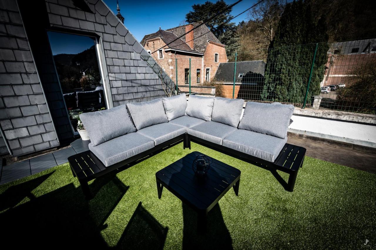 Les 3 Chapeaux Dinant 6P Les Canotiers 4P Avec Terrasse Le Melon 2P Sans Terrasse Exterior foto